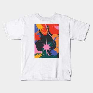 Colorful Splash Abstract Shapes Kids T-Shirt